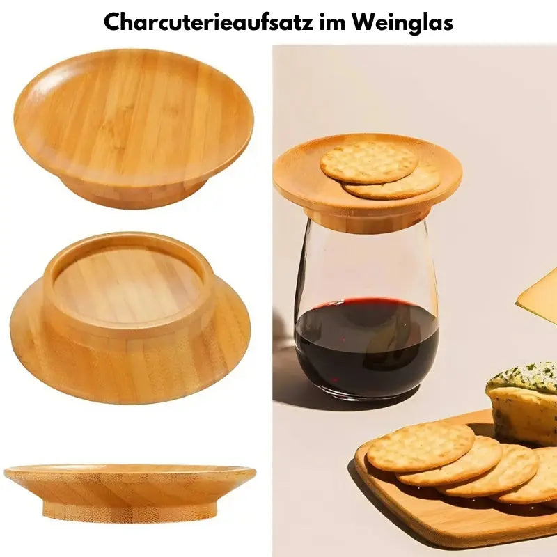 Elegante Bambus Untersetzer für Weingläser - 4er Set Mivoza Deutschland