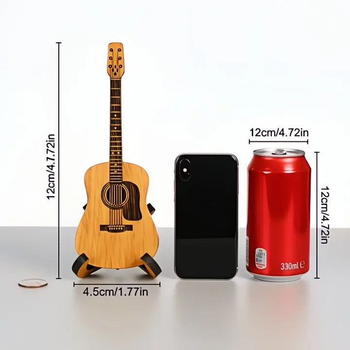 Elegante Holzbox für Gitarren-Plektren mit Ständer Mivoza Deutschland