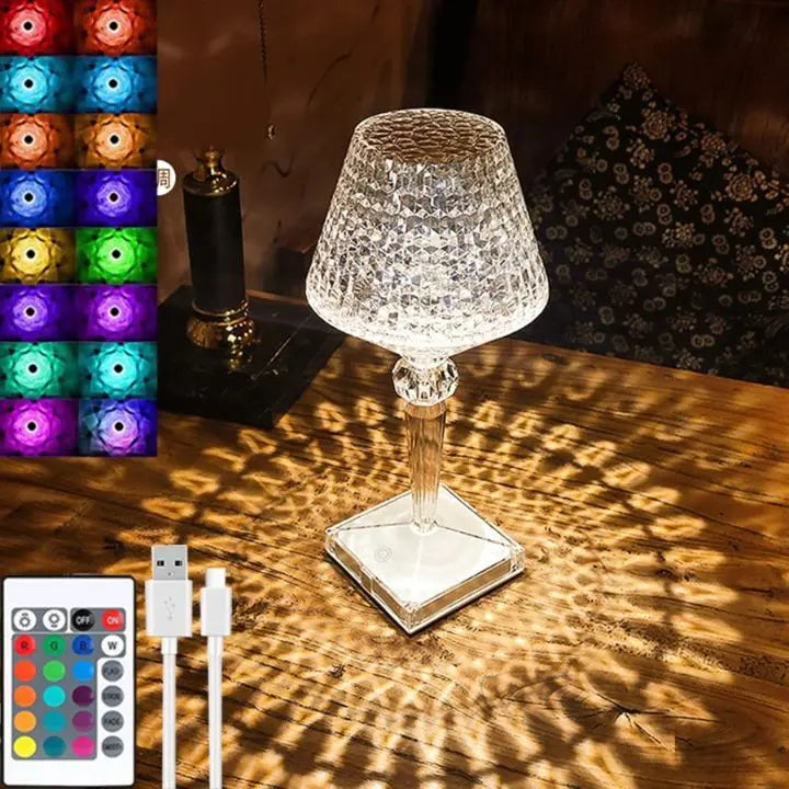 Elegante Kristalltischlampe Mivoza Deutschland