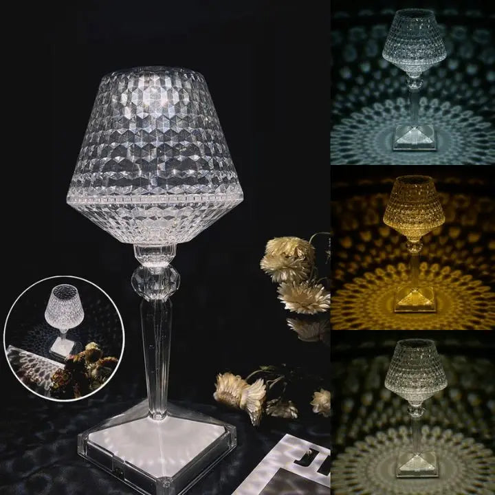 Elegante Kristalltischlampe Mivoza Deutschland