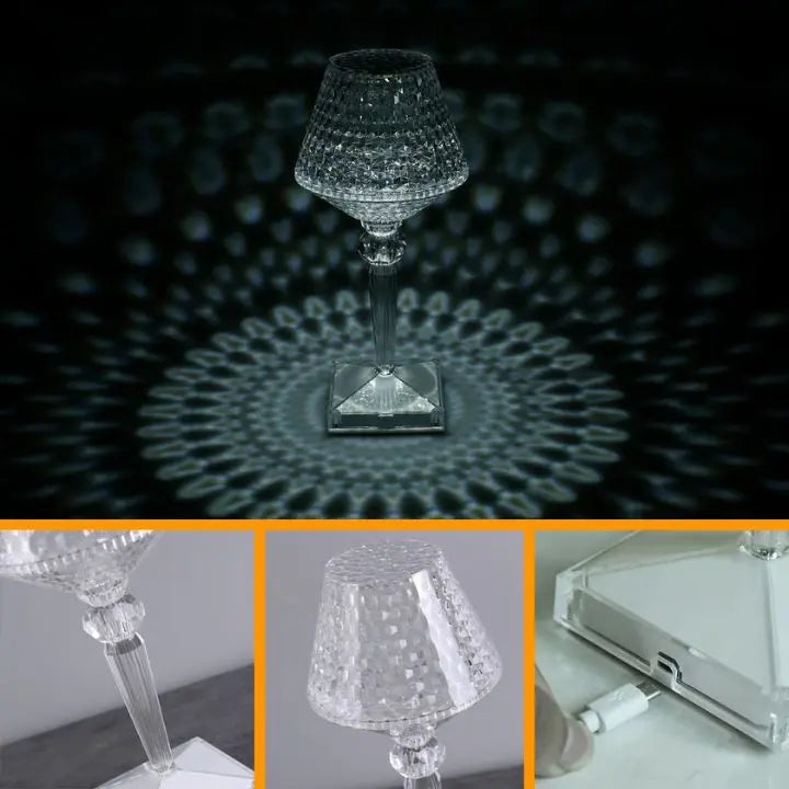 Elegante Kristalltischlampe Mivoza Deutschland