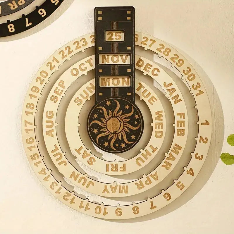 Eleganter Holzkalender mit Rotationsmechanismus Mivoza Deutschland