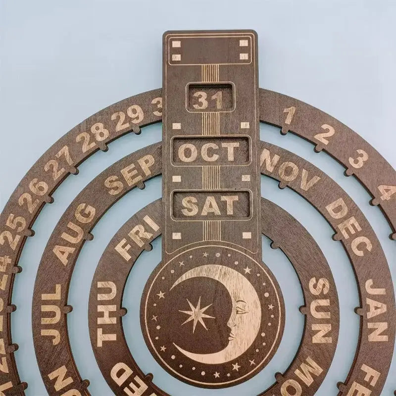 Eleganter Holzkalender mit Rotationsmechanismus Mivoza Deutschland