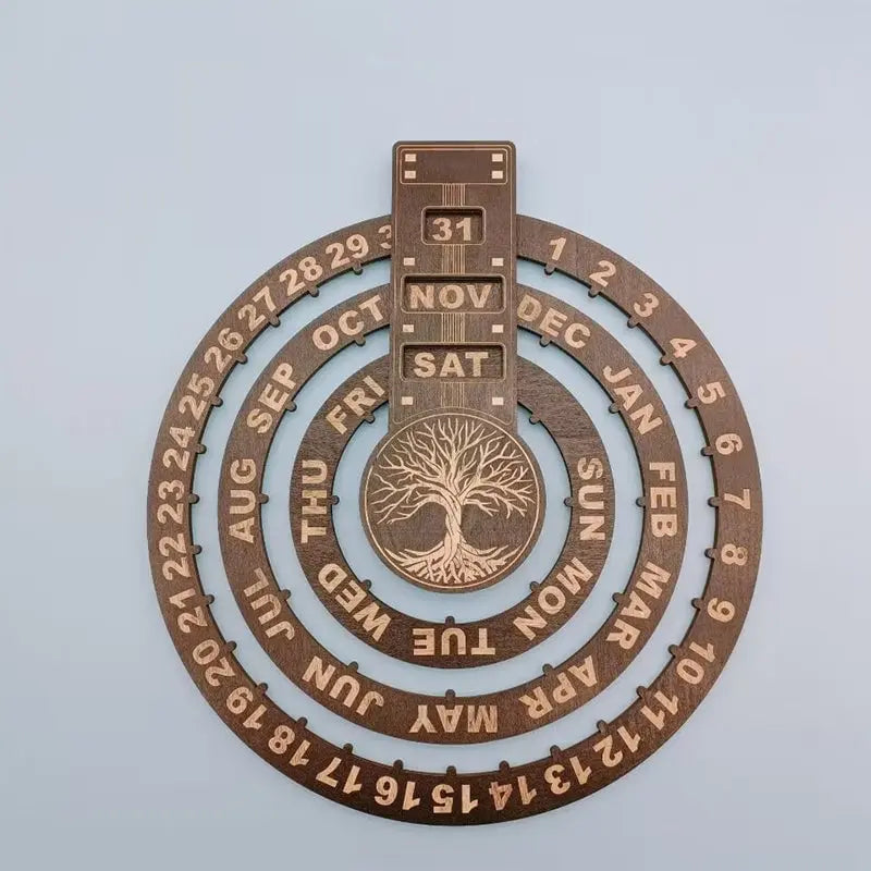 Eleganter Holzkalender mit Rotationsmechanismus Mivoza Deutschland