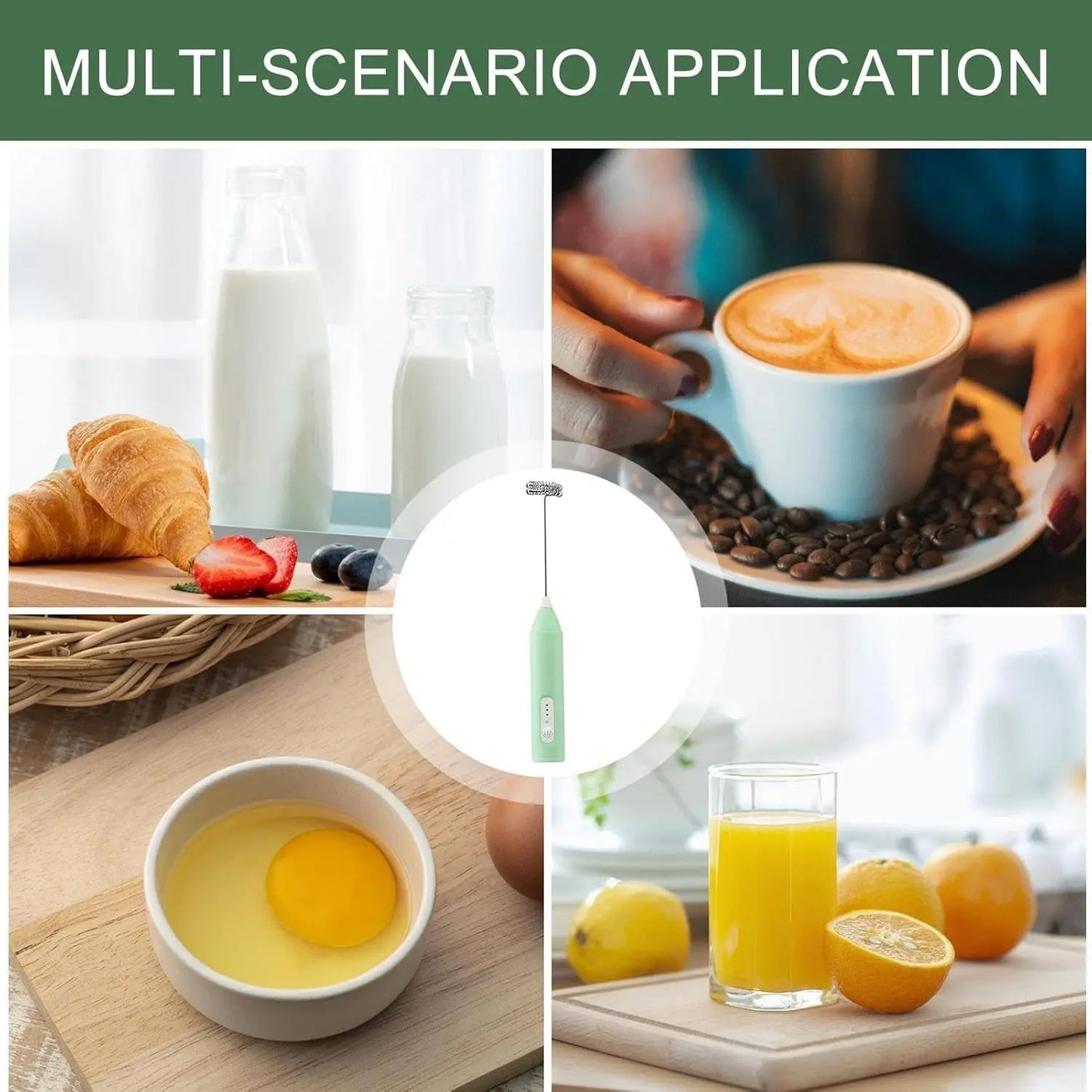 Elektrischer Milchaufschäumer Handgerät — Für Latte, Cappuccino & Kakao Mivoza Deutschland