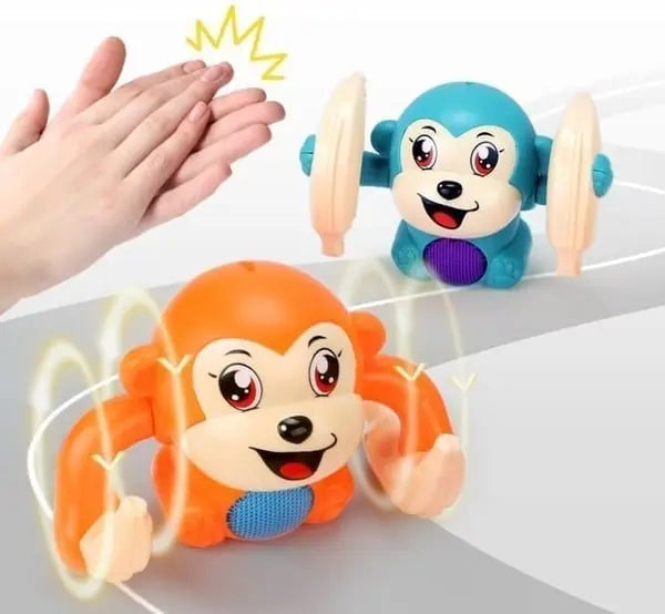 Elektrisches Babyspielzeug „Kopfanhebender Affe“ – Mit Musik & Krabbelbewegung Mivoza Deutschland