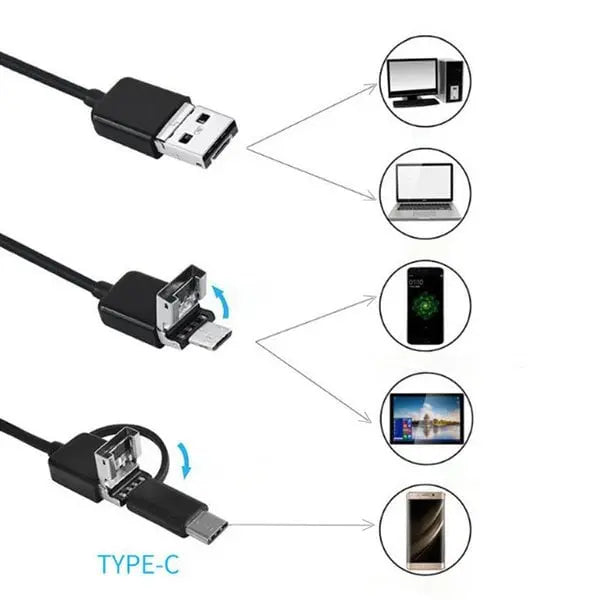 Endoskopkamera Wasserdicht — HD Inspektionskamera mit 5m Kabel Mivoza Deutschland