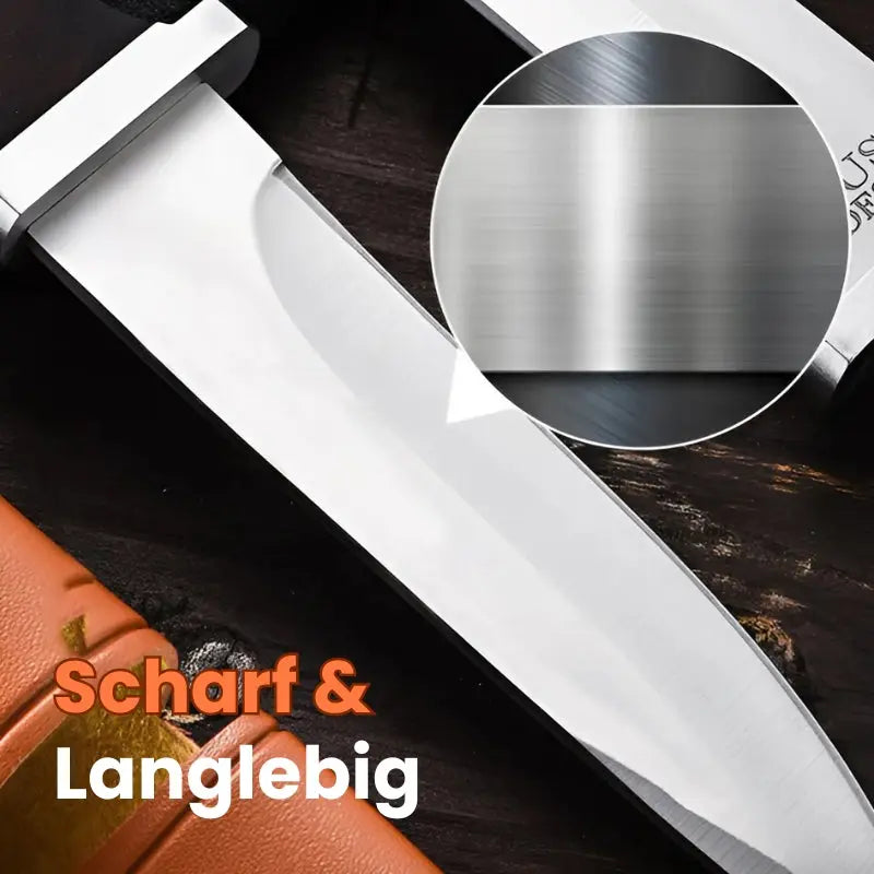 Ergonomisches Outdoor-Camping-Messer mit Holzgriff Mivoza Deutschland
