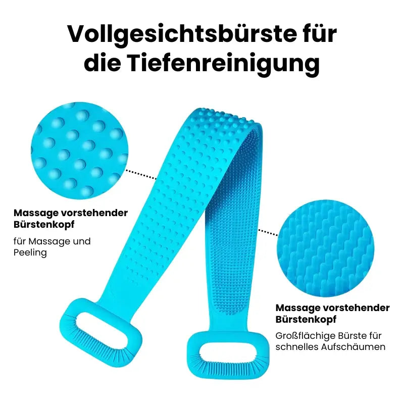 Extra langer Silikon-Rückenschrubber mit Griff für einfaches Peeling Mivoza Deutschland