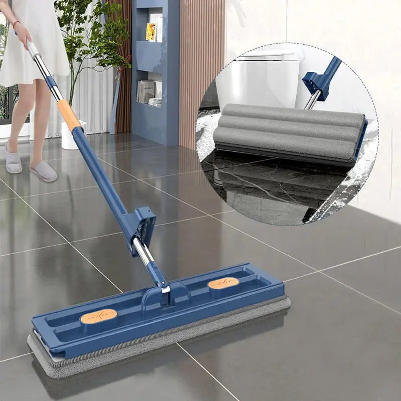 Flachmopp mit Edelstahlstiel und Abstreifer – Hygienische Bodenpflege Mivoza Deutschland