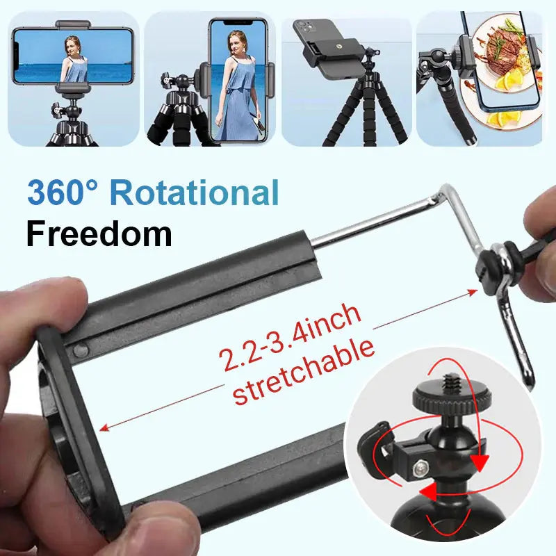 Flexibles Octopus Mini-Stativ für Kameras und Smartphones Mivoza Deutschland