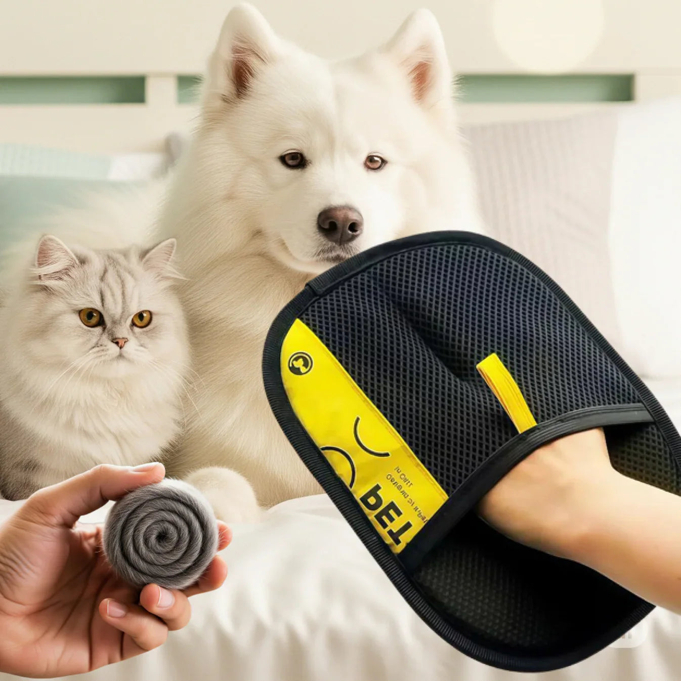 Handschuh gegen Tierhaare – Sauberkeit auf Sofa, Bett, Kleidung & mehr Mivoza Deutschland