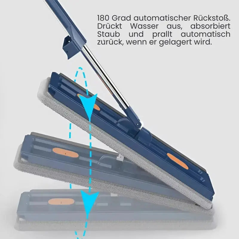 Freihändiges Set aus Flachmop und Eimer für mühelose Bodenreinigung Mivoza Deutschland