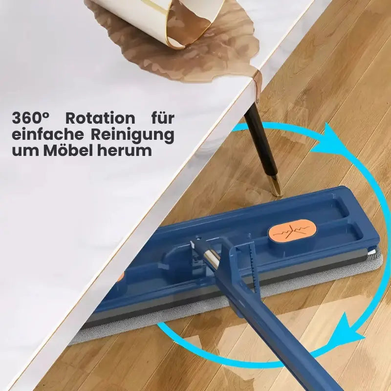 Freihändiges Set aus Flachmop und Eimer für mühelose Bodenreinigung Mivoza Deutschland