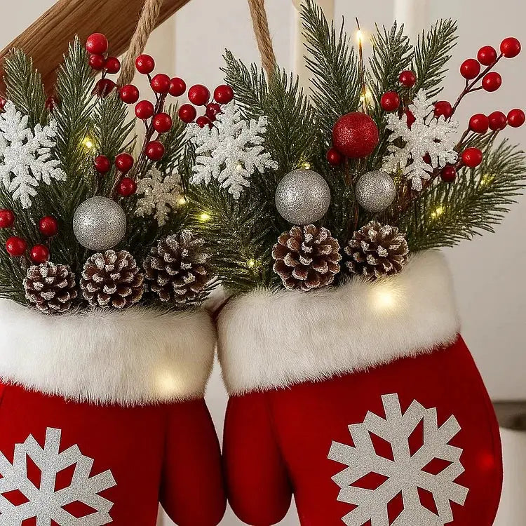 Funkelnder Fäustlingskranz — Warmer Empfang zu Weihnachten Mivoza Deutschland
