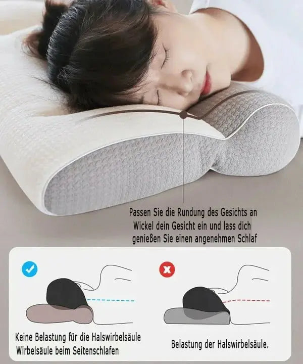 Gänsedaunen Nackenkissen – Weiches Reisekissen mit ergonomischem Design Mivoza Deutschland