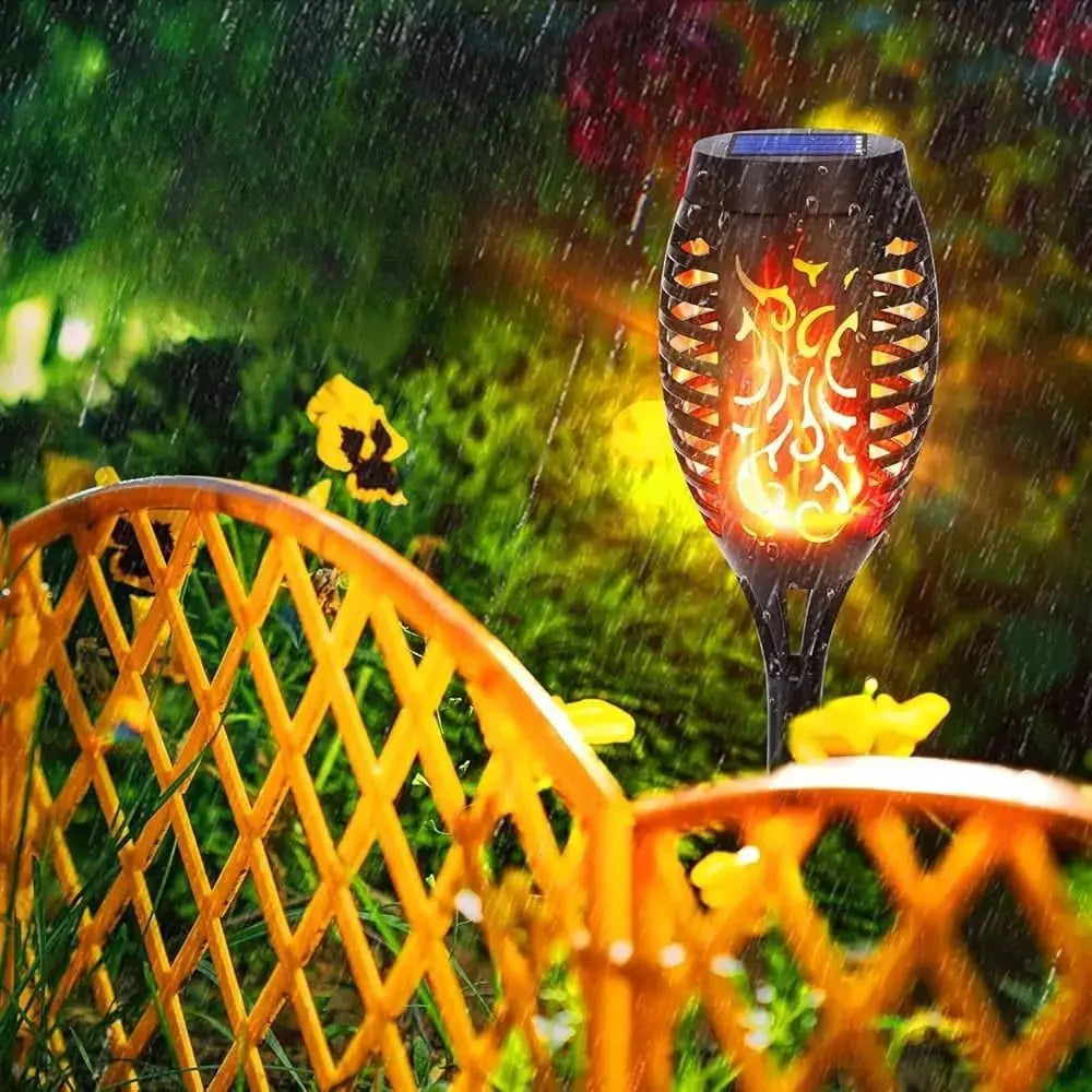 Gartenleuchte Solar Flamme — Stimmungsvoll & sicher ohne echtes Feuer Mivoza Deutschland