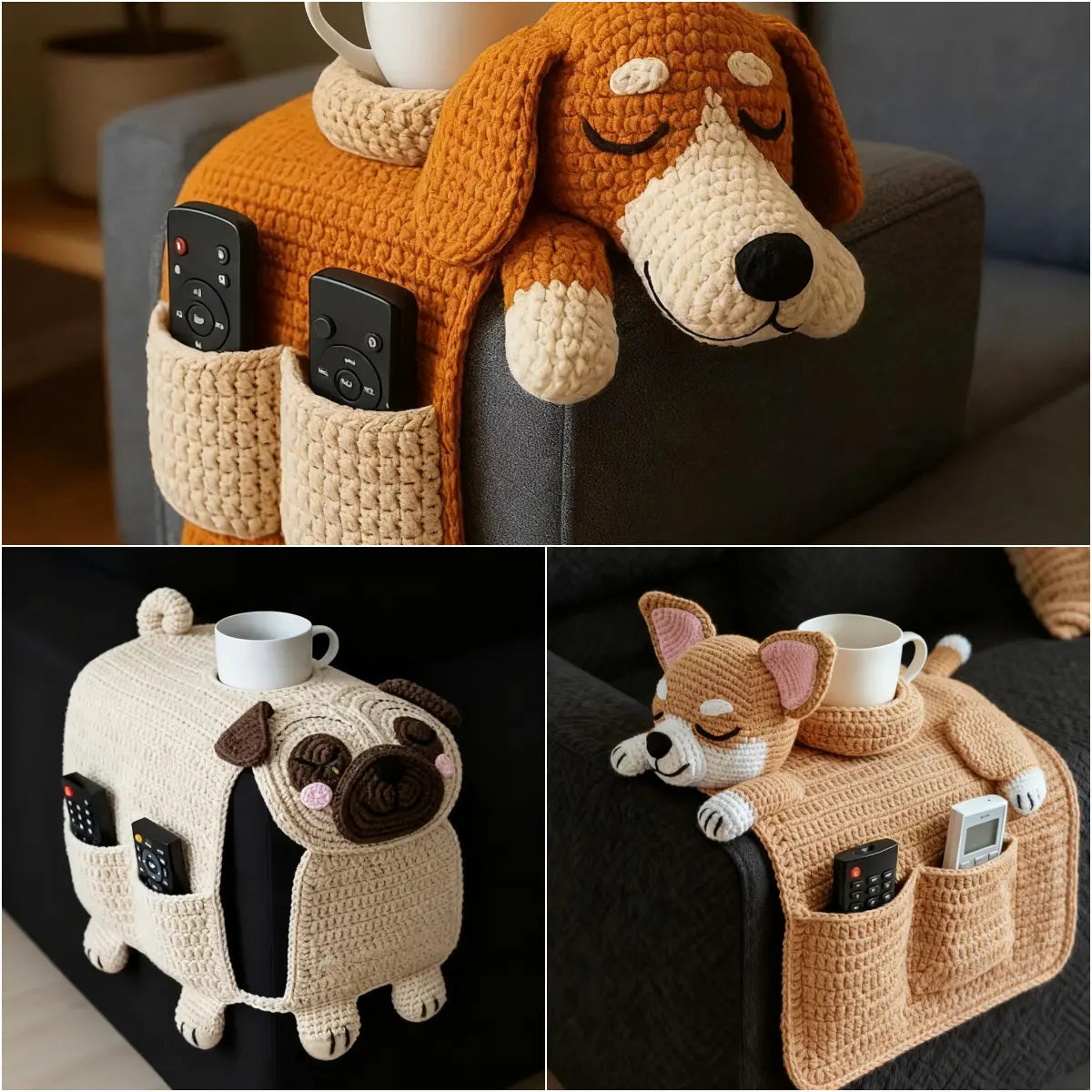 Gehäkelter Sofa-Organizer Hund — Dein süßer Couch-Begleiter Mivoza Deutschland