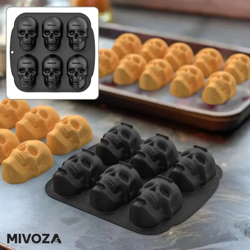 Halloween 3D Totenkopf Kuchenform Mivoza Deutschland
