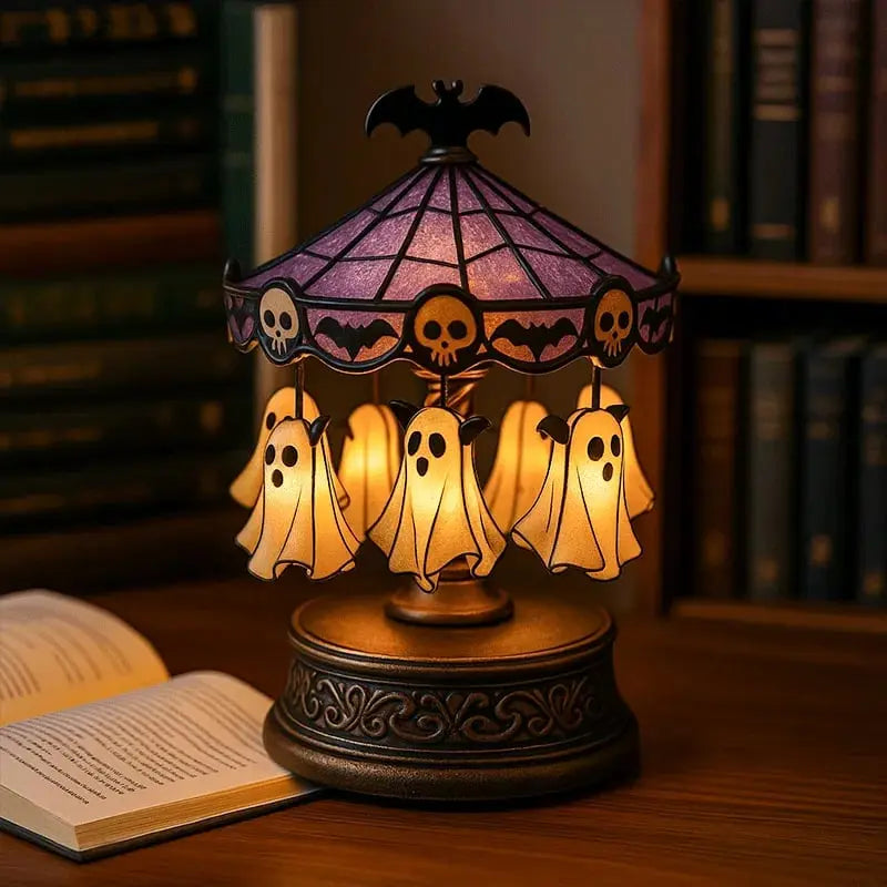 Halloween Geister-Karusselllicht – Warmes Dekorlicht Mivoza Deutschland
