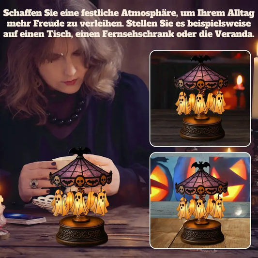 Halloween Geister-Karusselllicht – Warmes Dekorlicht Mivoza Deutschland