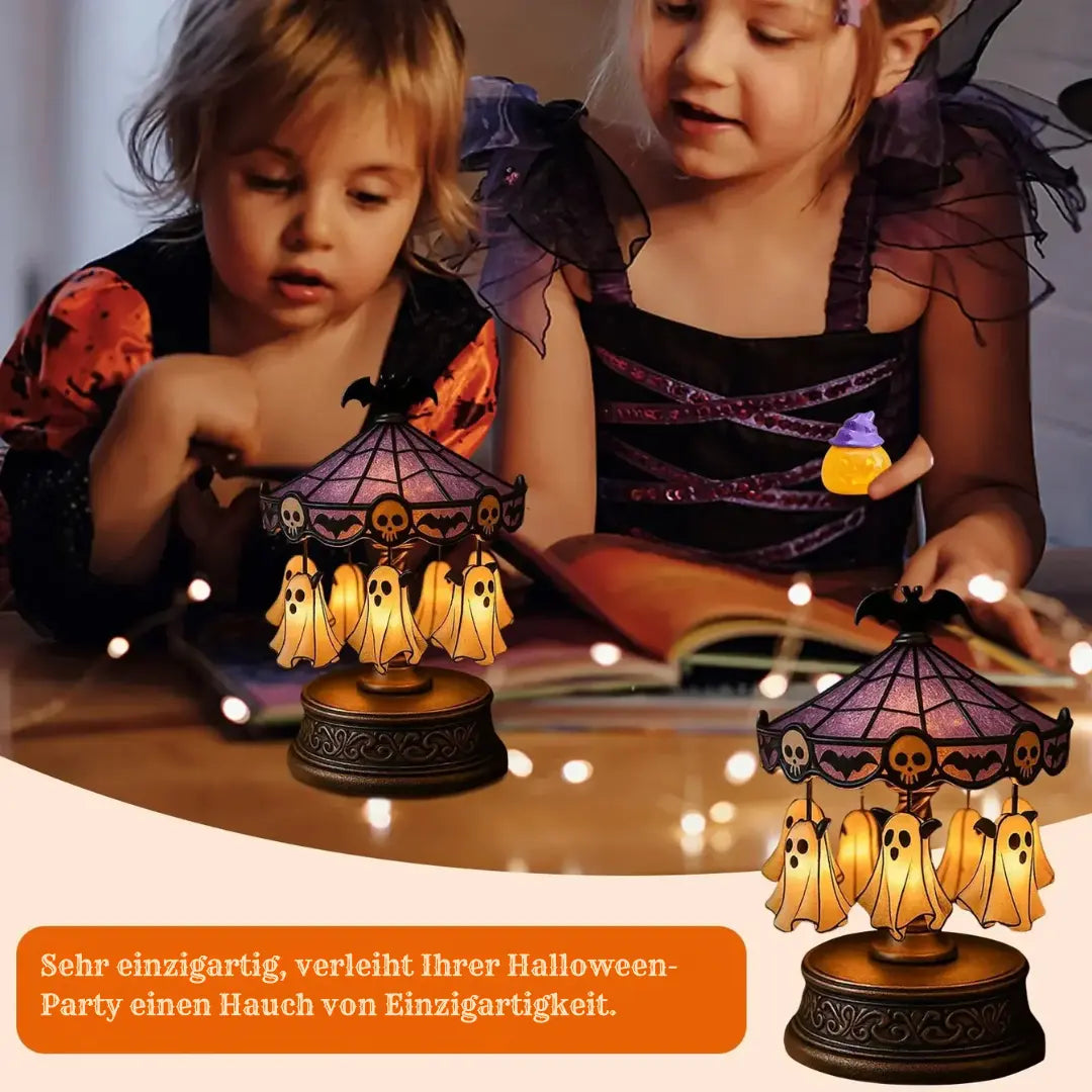 Halloween Geister-Karusselllicht – Warmes Dekorlicht Mivoza Deutschland