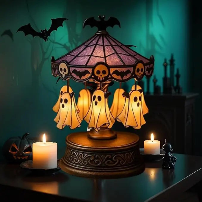 Halloween Geister-Karusselllicht – Warmes Dekorlicht Mivoza Deutschland