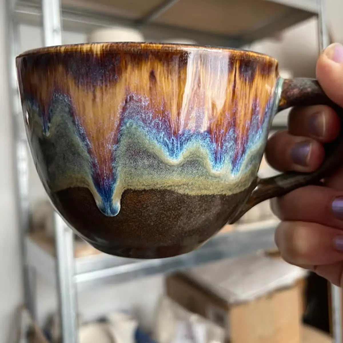 Handgemachte Jumbo-Tasse mit lustigem Spruch – Extra Groß & Einzigartig Mivoza Deutschland