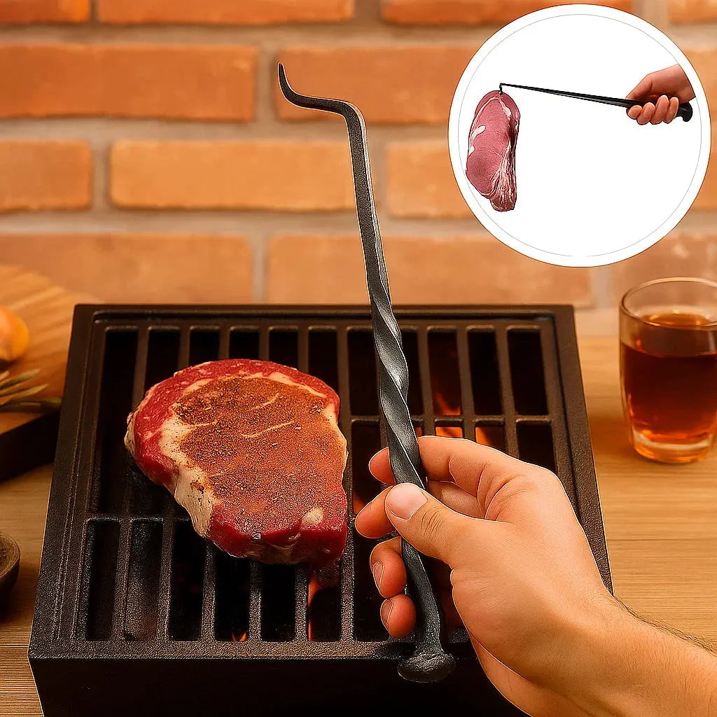 Handgeschmiedeter Grillwender – Sicheres Wenden am Grill Mivoza Deutschland