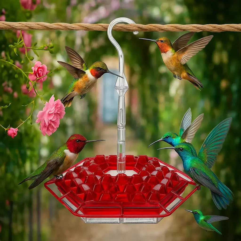 Hängender Nektarspender – Lockt Kolibris an & hält Insekten fern Mivoza Deutschland