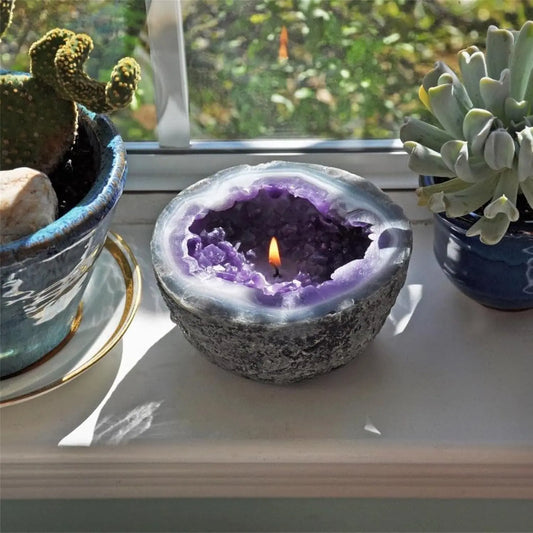 Heilende Energie Kristallkerze für Entspannung und Positive Energie Mivoza Deutschland