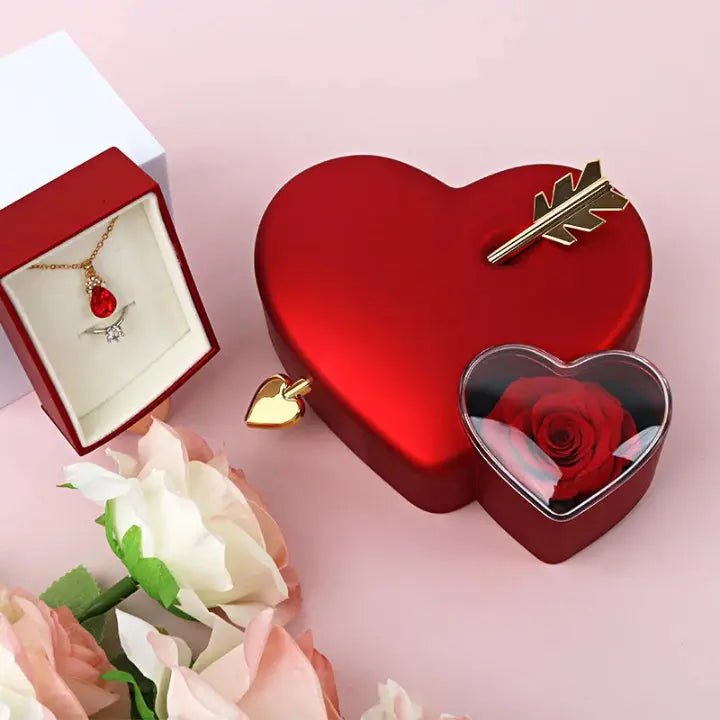 Herz-Schmuckbox „Love Struck“ — Mit Geheimfach für Verlobungs- oder Ehering Mivoza Deutschland