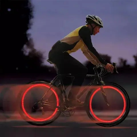 Hochwertige Fahrradventilbeleuchtung mit LED – Perfekt für Nachtfahrten Mivoza Deutschland