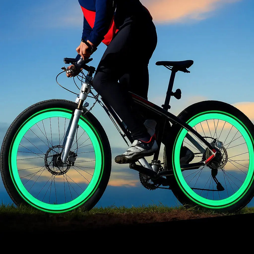 Hochwertige Fahrradventilbeleuchtung mit LED – Perfekt für Nachtfahrten Mivoza Deutschland