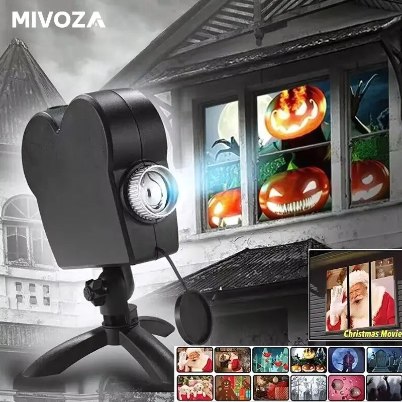 Holographische Projektionsparty-Lichter für Halloween & Weihnachtsdekoration Mivoza Deutschland