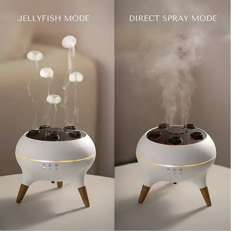 Jellyfish Mist Diffuser — Aromatherapie mit farbigen Lichteffekten (Europäischer Steckertyp) Mivoza Deutschland