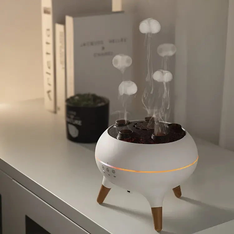 Jellyfish Mist Diffuser — Aromatherapie mit farbigen Lichteffekten (Europäischer Steckertyp) Mivoza Deutschland