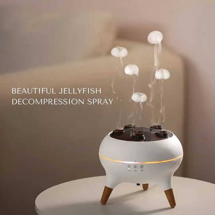 Jellyfish Mist Diffuser — Aromatherapie mit farbigen Lichteffekten (Europäischer Steckertyp) Mivoza Deutschland