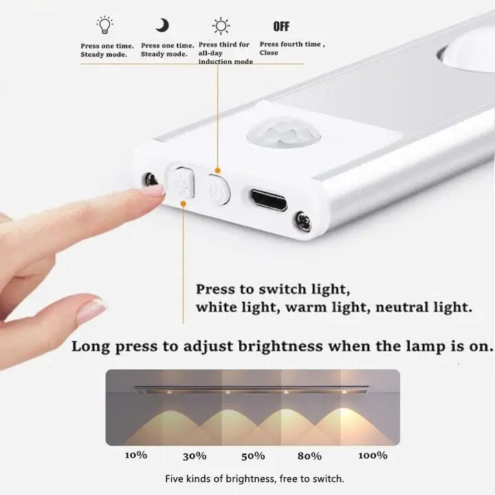 Kabelloses LED-Licht mit Bewegungssensor – Smart & vielseitig Mivoza Deutschland