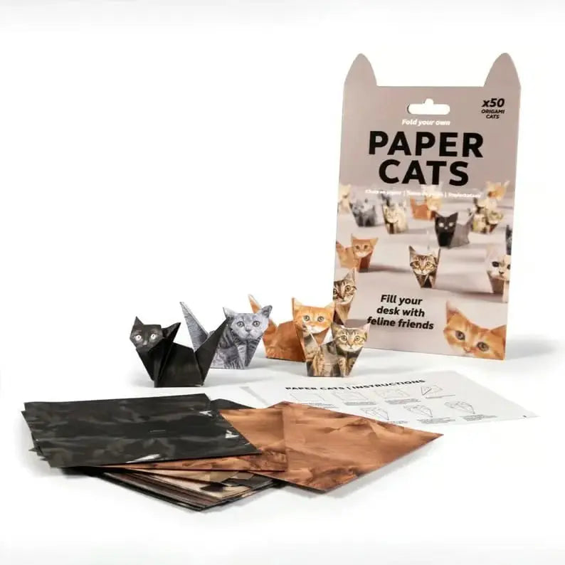 Katzen Origami Faltpapier — Perfekt für Partys, Unterricht & DIY-Deko Mivoza Deutschland