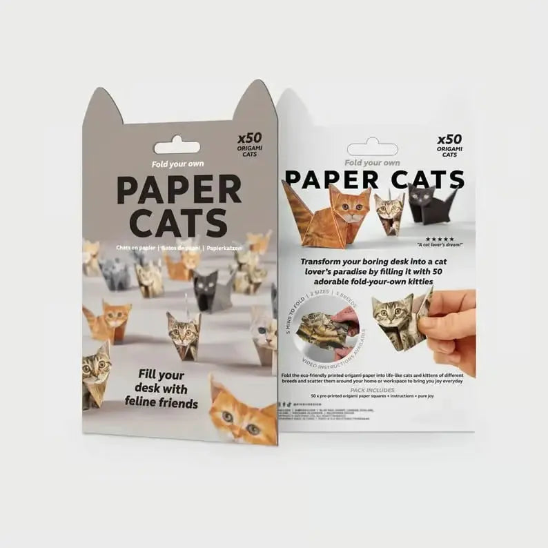 Katzen Origami Faltpapier — Perfekt für Partys, Unterricht & DIY-Deko Mivoza Deutschland