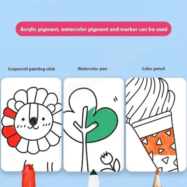 Kinder Kreativ-Malrolle – Wiederverwendbares Kunststicker-Set für Kinder Mivoza Deutschland