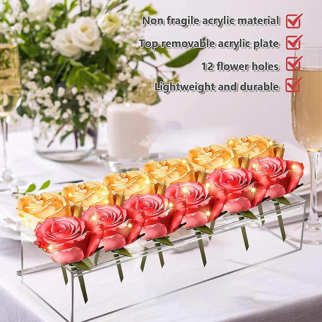 Klarer Acryl-Blumenvase Mivoza Deutschland