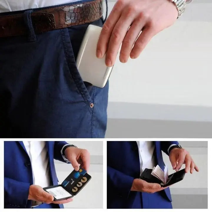 Kompakte RFID-Sichere Geldbörse – Schlankes Design mit Münzfach Mivoza Deutschland