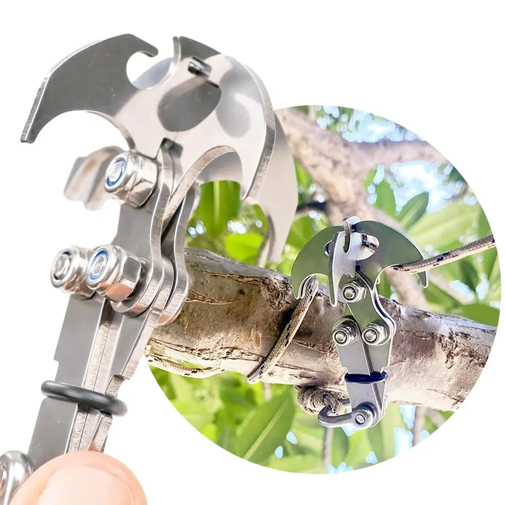 Kompakter Edelstahl-Mehrzweck-Outdoor-Haken mit Auto-Grip-Klaue Mivoza Deutschland