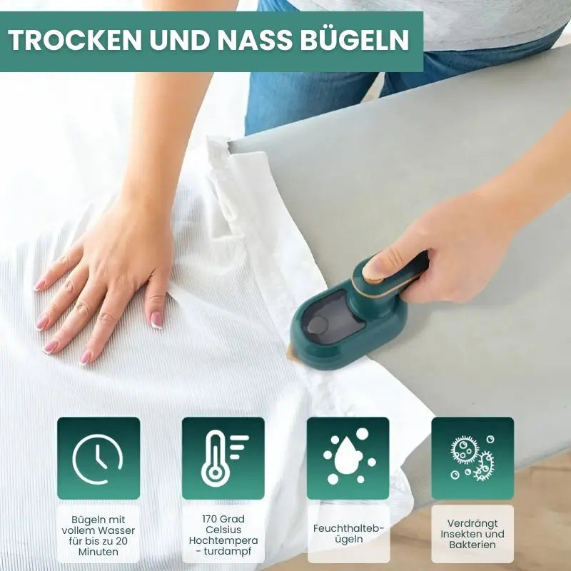 Kompaktes tragbares Dampfbügeleisen Mivoza Deutschland