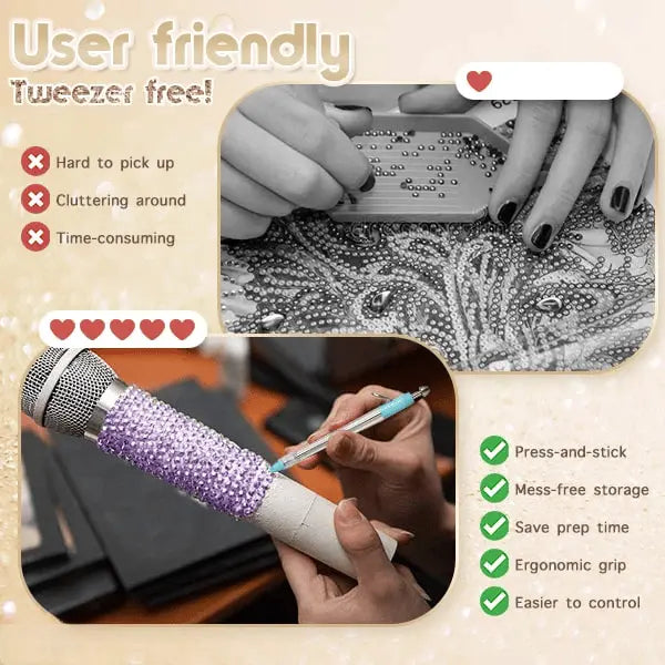 Komplettset für DIY-Diamantstickerei mit Stickstift Mivoza Deutschland