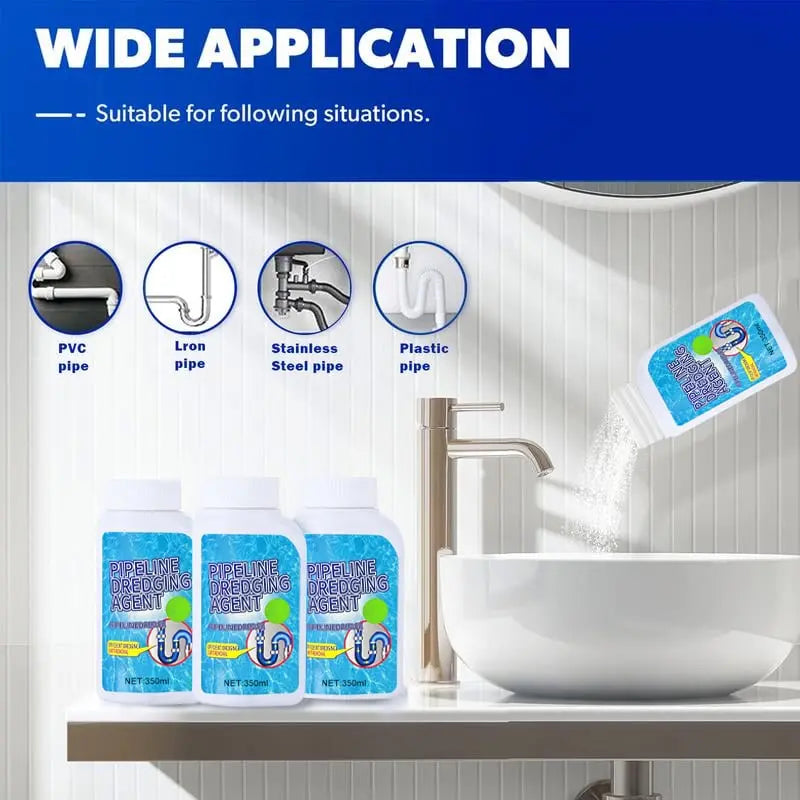 🎁Last Day Promotion🔥Liapu Powerful Pipe Dredging Agent for Kitchen and Toilet Pipelines - Dissolves 200+ Blockages and Kills 99% of Bacteria Zorenza