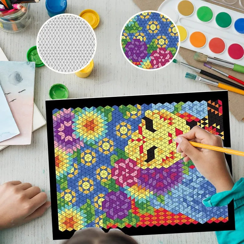 Kreatives Mosaik Malbuch — 100 wunderschöne Muster zum Ausmalen Mivoza Deutschland
