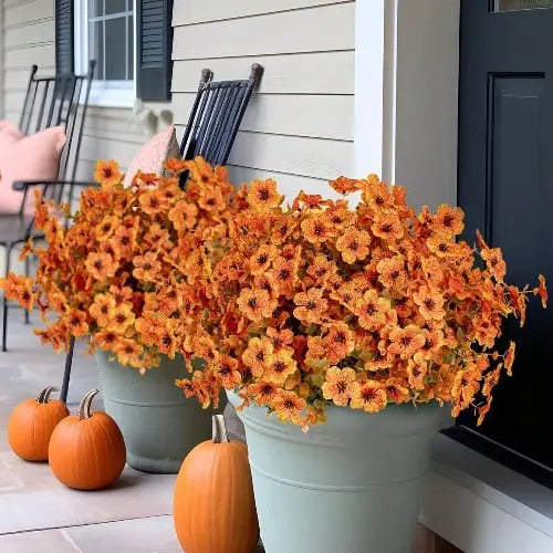 Kunstblumen Herbstdeko — Willkommen in der Farbenpracht des Herbstes 5 Bündel pro Set Mivoza Deutschland